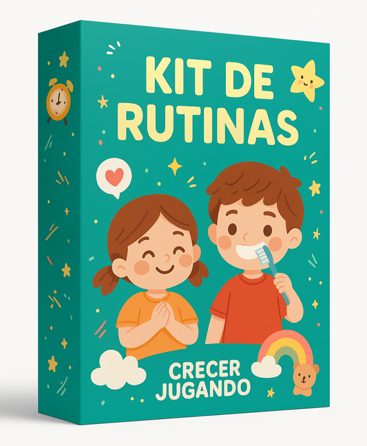 Kit Rutinas Infantiles 🌈🧠  – Ayuda a tu hij@ a ser más organizad@, enfocad@ e independiente.